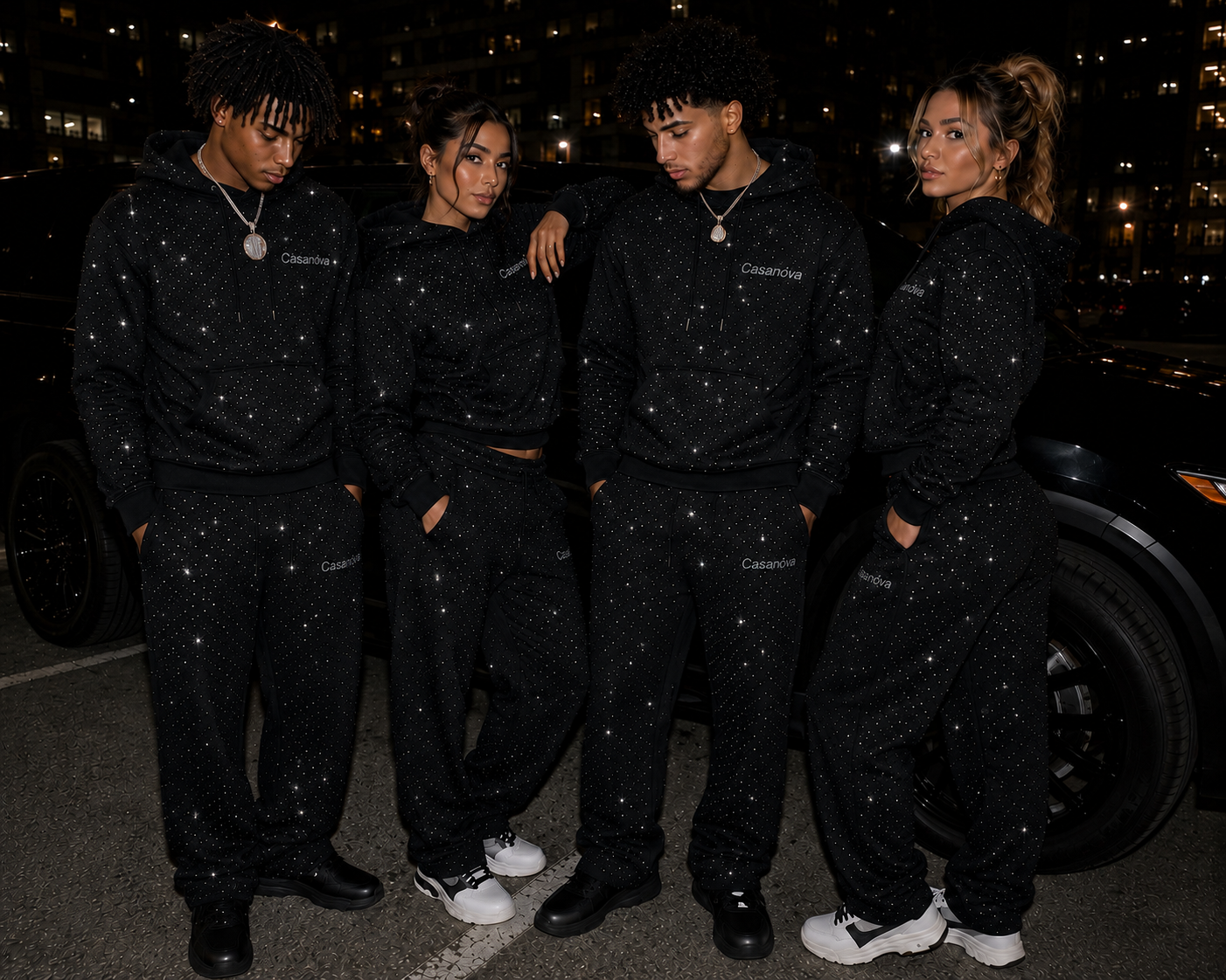 CASANOVA RHINESTONE TRACKSUIT