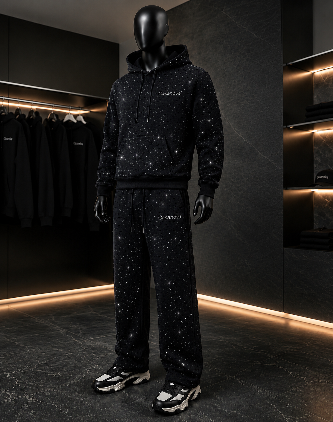 CASANOVA RHINESTONE TRACKSUIT